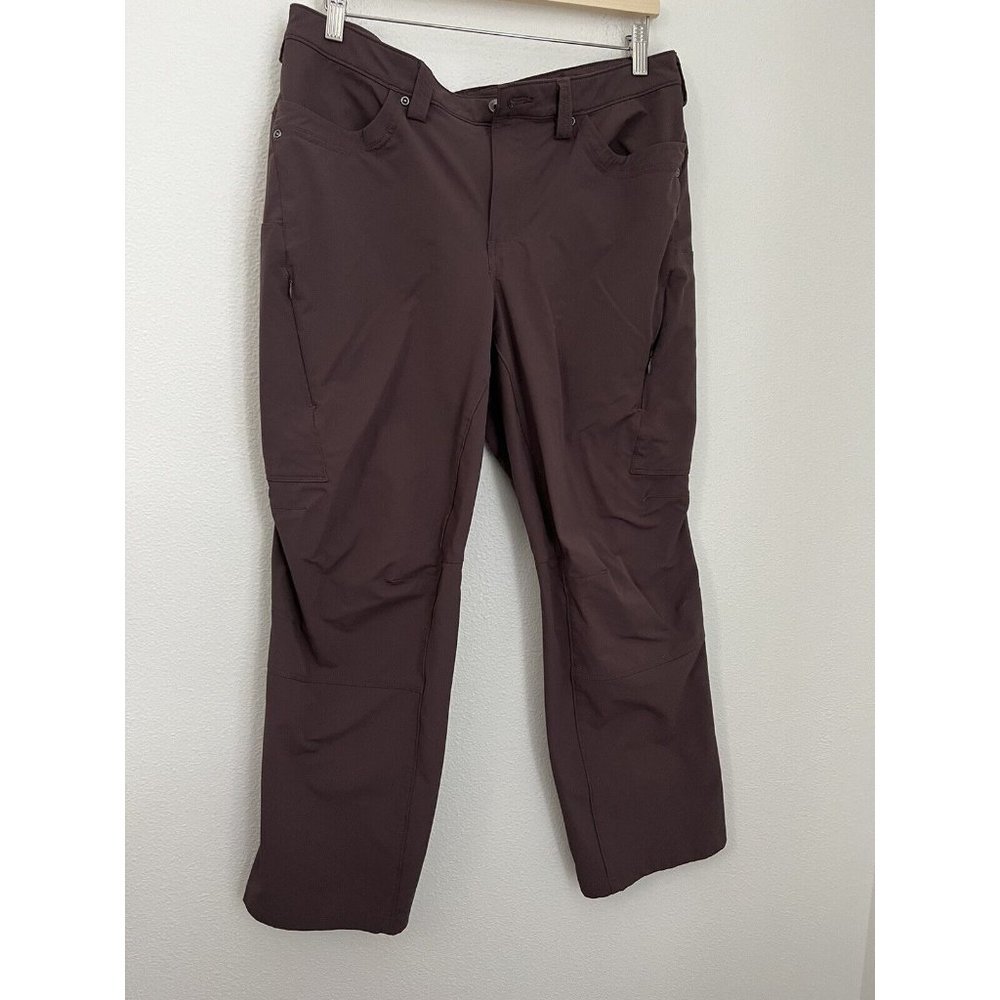 Duluth Trading  Hiking Pant Size 14 X 29 Plum Cargo Excellent Camping Ou…